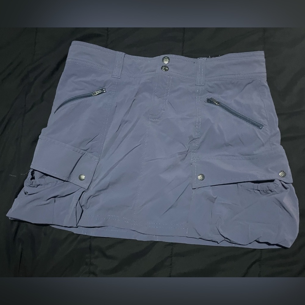 Athleta purple cargo mini skirt